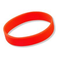 Siliconen armband rood - Verkleedarmdecoratie