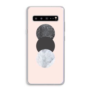 Marmeren cirkels: Samsung Galaxy S10 5G Transparant Hoesje