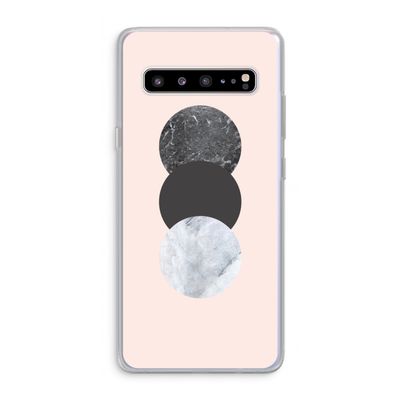 Marmeren cirkels: Samsung Galaxy S10 5G Transparant Hoesje