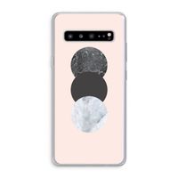 Marmeren cirkels: Samsung Galaxy S10 5G Transparant Hoesje