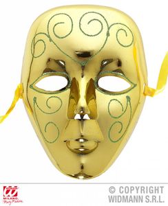 Masker goud met glitter