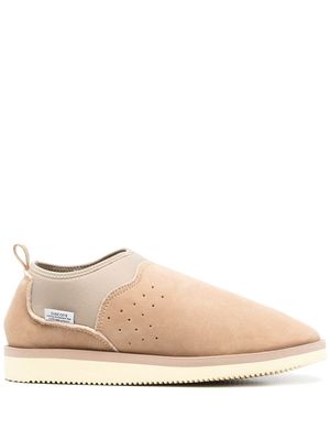 Suicoke chaussons Ron en daim - Marron