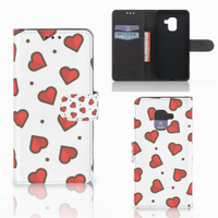 Samsung Galaxy A8 2018 Telefoon Hoesje Hearts - thumbnail