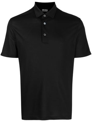 Zegna polo à manches courtes - Noir