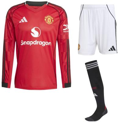 adidas Manchester United Thuistenue Lange Mouwen 2025-2026