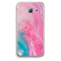 Roze explosie: Samsung Galaxy J3 (2016) Transparant Hoesje - thumbnail