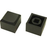 Cliff CP3433 CP3433 Drukknop Zwart (l x b x h) 12.2 x 12.2 x 10 mm 1 stuk(s)