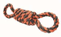 HAPPY PET NUTS FOR KNOTS EXTREME SPOEL 8 VORM TUGGER GRIJS / ORANJE