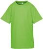 Spiro RT287J Junior Performance Aircool Tee - Lime - XS (3-4)