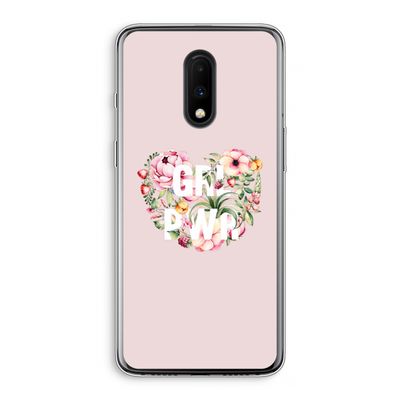 GRL PWR Flower: OnePlus 7 Transparant Hoesje