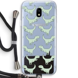 Dinos: Samsung Galaxy J3 (2017) Transparant Hoesje met koord