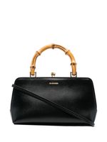 Jil Sander mini sac à main Goji à anse en bambou - Noir