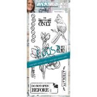 COOSA Crafts • clear stamps #22 postal flowers 3 9x20cm