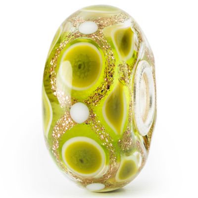 Trollbeads TGLBE-20308 Kraal Gemoedsrust zilver-glas