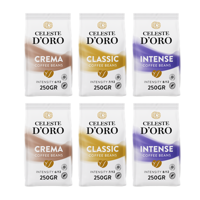Celeste D&apos;Oro Proefpakket Finest Selection - koffiebonen 1,5 KG