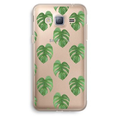 Monstera leaves: Samsung Galaxy J3 (2016) Transparant Hoesje