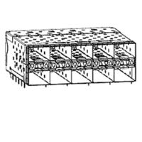 Molex 760475001 Female behuizing (board) Inhoud: 1 stuk(s) Tray