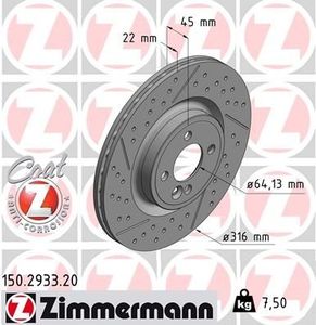 Remschijf Coat Z 150293320