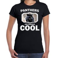 Dieren zwarte panter t-shirt zwart dames - panthers are cool shirt - thumbnail