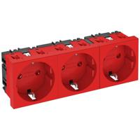 OBO Bettermann 6120048 Apparaatinzet Stopcontact (b x h x d) 135 x 45 x 42 mm 1 stuk(s) Rood