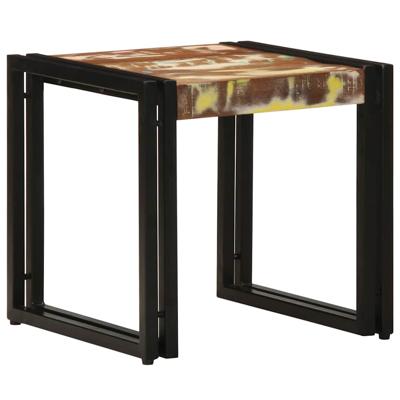 Salontafel Multikleur 40 x 40 x 38 cm massief gerecycled hout