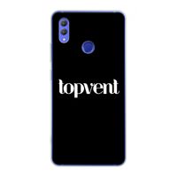 Topvent Zwart: Honor Note 10 Transparant Hoesje