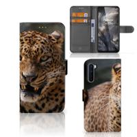 OnePlus Nord | Telefoonhoesje | Met pasjeshouder | Luipaard