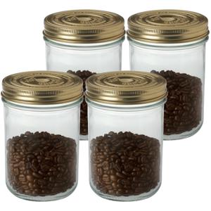 Set van 18x stuks weckpotten/inmaakpotten met schroefdeksel 750 ml