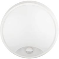 LED Wandlamp met Bewegingssensor 20W - 1600lm - Natuurlijk Wit 4500K - IP54 - Wit Rond