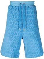 Versace short Versace Allover en éponge - Bleu - thumbnail