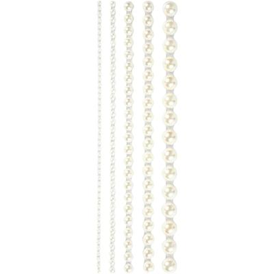 Creativ Company Halve plakparels wit 2-8mm, 140st.