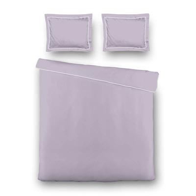 Dekbedovertrek Hotel Deluxe - Lavendel - Tweepersoons (200x200 Cm) - Paars Microvezel - Effen - Luna Bedding - Dekbed-Discounter.nl