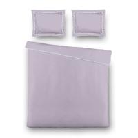 Dekbedovertrek Hotel Deluxe - Lavendel - Tweepersoons (200x200 Cm) - Paars Microvezel - Effen - Luna Bedding - Dekbed-Discounter.nl
