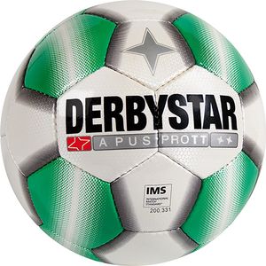 Derbystar Voetbal Apus Pro TT wit/groen