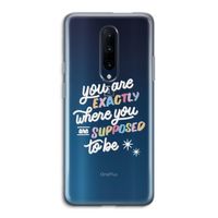 Right Place: OnePlus 7 Pro Transparant Hoesje
