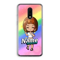 Chibi Maker vrouw: OnePlus 7 Transparant Hoesje