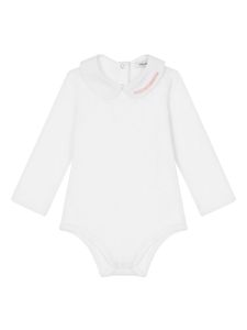 Dolce & Gabbana Kids body en coton à logo brodé - Blanc