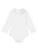 Dolce & Gabbana Kids body en coton à logo brodé - Blanc - thumbnail