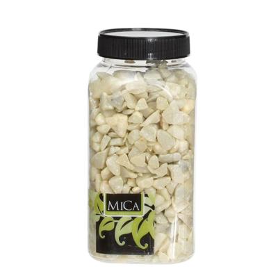 Marbles lichtgeel fles 1 kilogram - Mica decorations