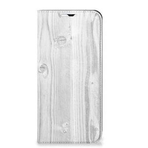 Samsung Galaxy A23 Book Wallet Case White Wood