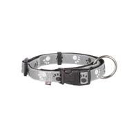 Hondenhalsband Trixie Silver Reflect Zwart Grijs S/M 30-45 cm