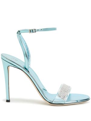 Giuseppe Zanotti sandales Erwan 105 mm - Bleu