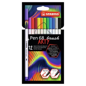 Stabilo pen 68 brush arty viltstiften 12 stuks
