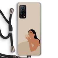 Fresh coffee: Xiaomi Mi 10T 5G Transparant Hoesje met koord