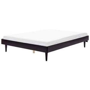 Beliani - TOUCY - Tweepersoonsbed - Zwart - 160 x 200 cm - Rubberhout