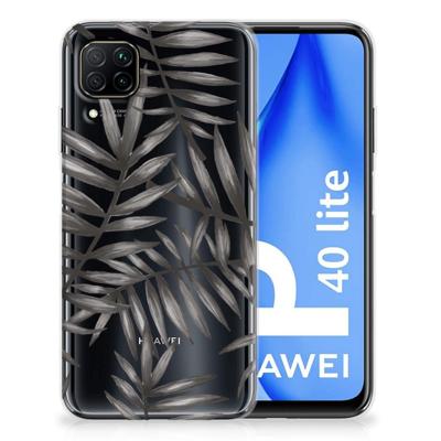 Huawei P40 Lite | TPU Case | Leaves Grey Huawei P40 Lite | TPU Case | Leaves Grey
