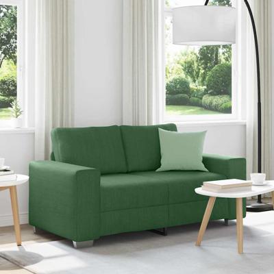 Loveseat Sofa Donkergroen 120 cm Corduroy Stof