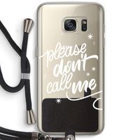 Don't call: Samsung Galaxy S7 Transparant Hoesje met koord