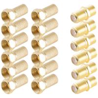 Shiverpeaks BS15-300014 F-connectorset Verguld Aansluitingen: F-stekker, F-bus, F-stekker Kabeldiameter: 6.7 mm 1 set(s)