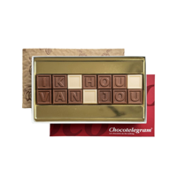 Chocotelegram 14 - ik hou van jou melk/wit 133g